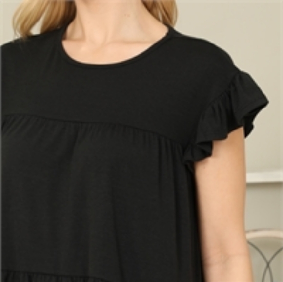 Shirt with Ruffle Sleeves and Tiered layers. - Picture 5 of 7